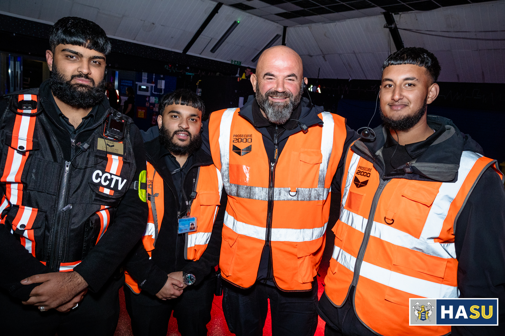 Prosecure team standing together smiling