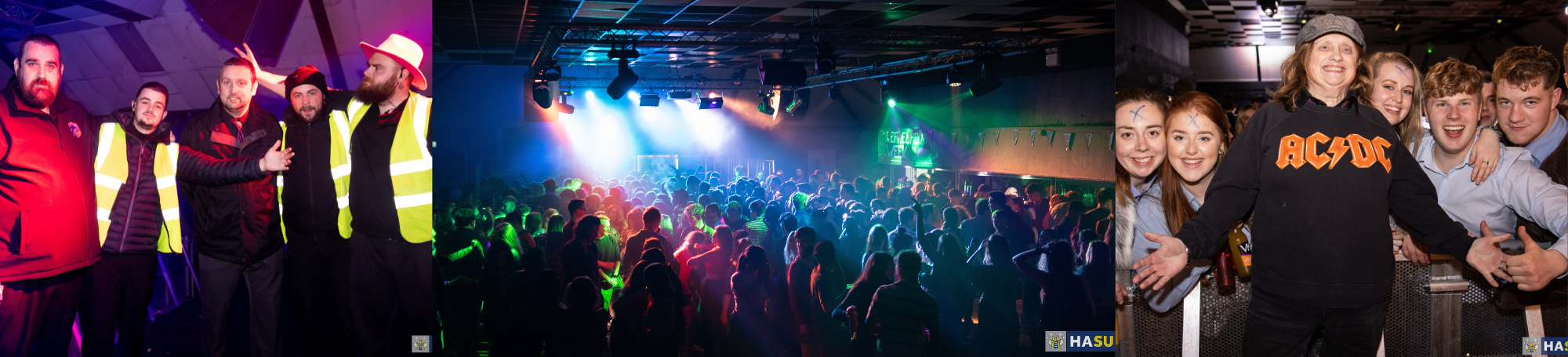 On campus we have our two main venues for all of our student nights and events. We have The Welly, which is our student pub and The Barn which hosts our weekly student club night, FLOCK and alongside all our major events.
Take a look at their pages to find out more about what’s on!
